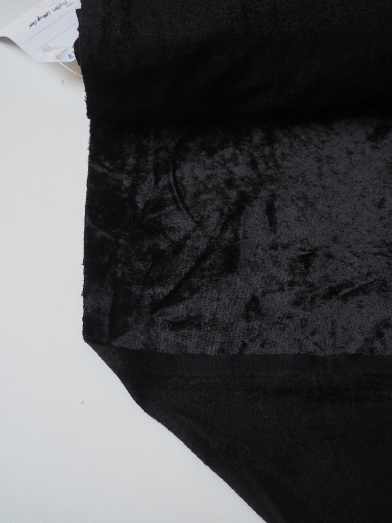 Black Crushed Velour