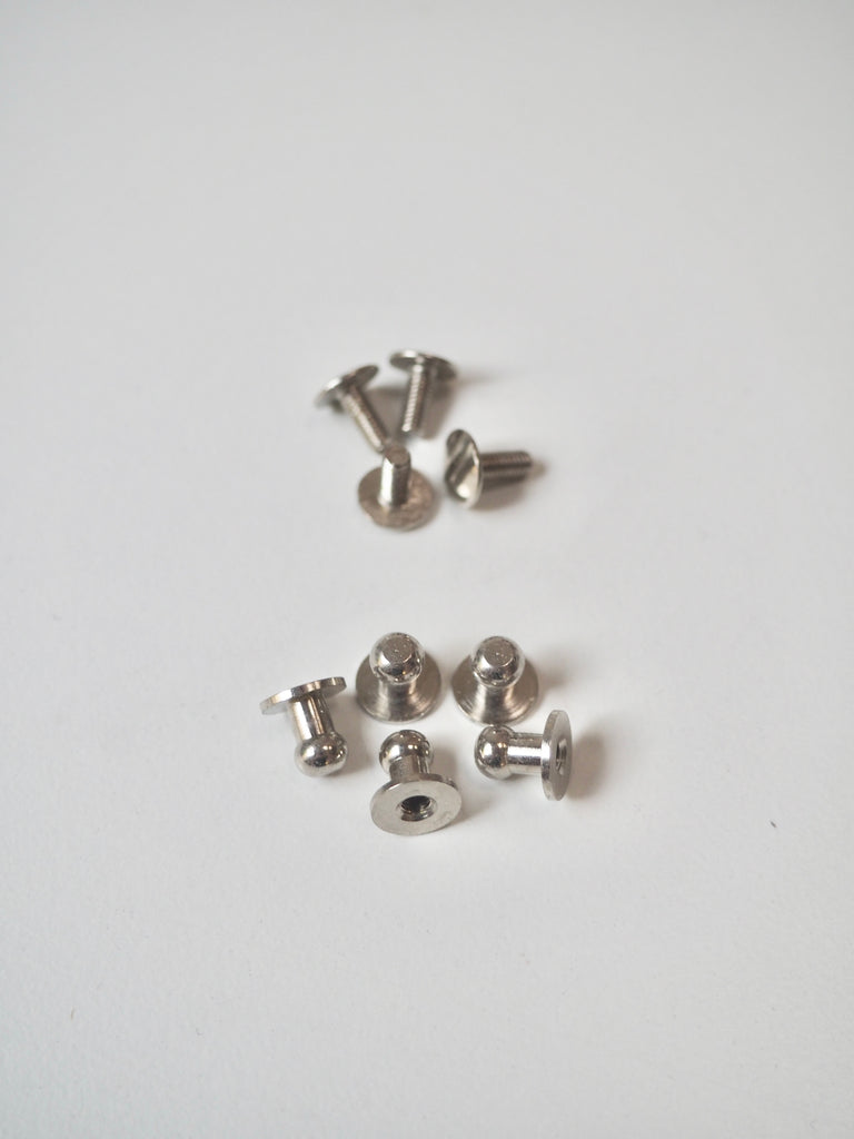 Silver Sam Browne Studs 8mm