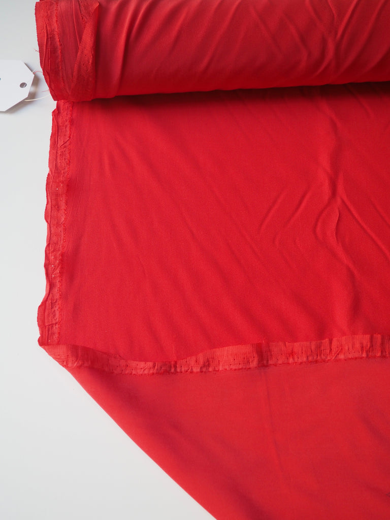 Red Silk Crepe