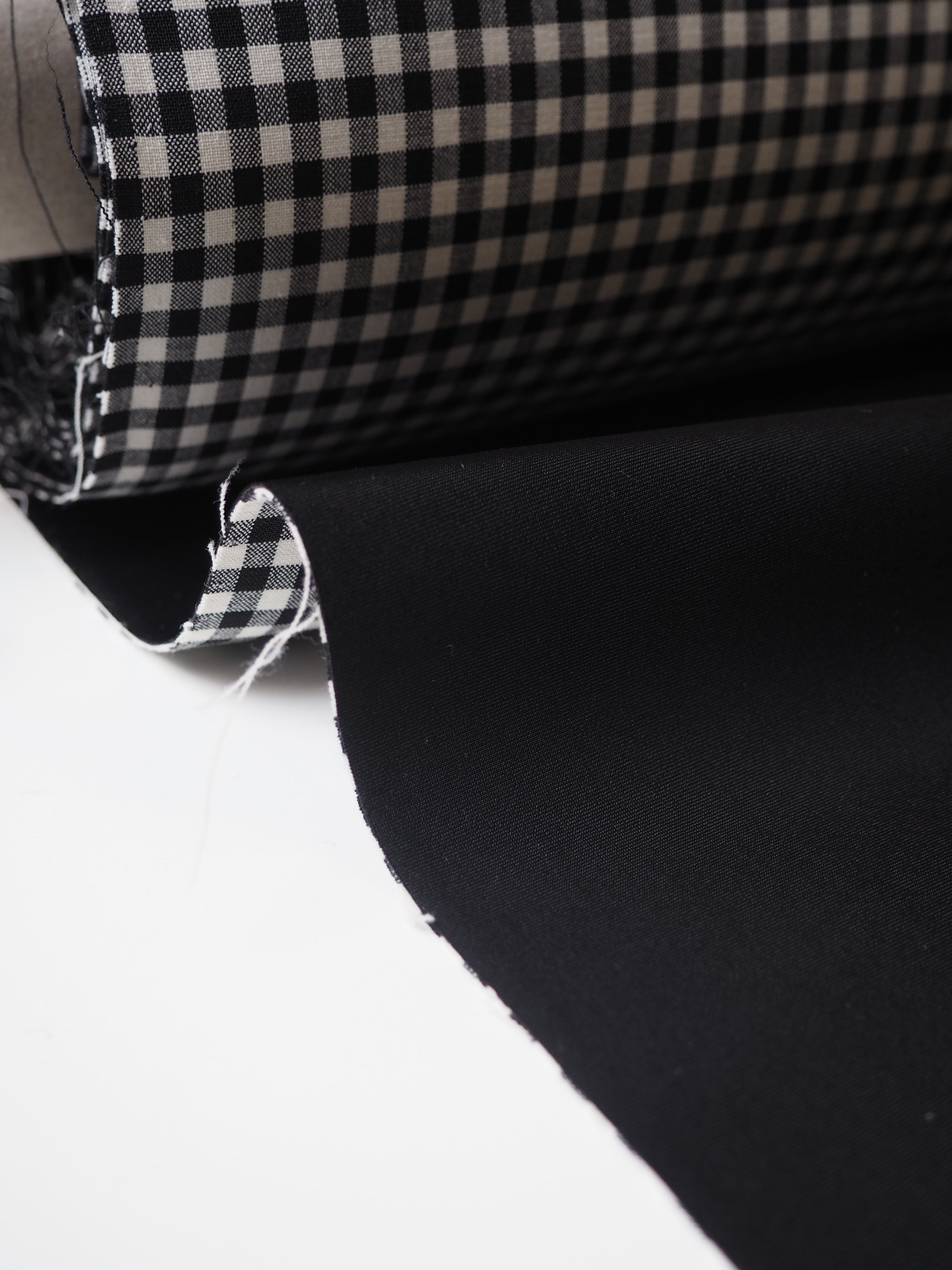 B W Wool Gingham Bonded Jersey The New Craft House