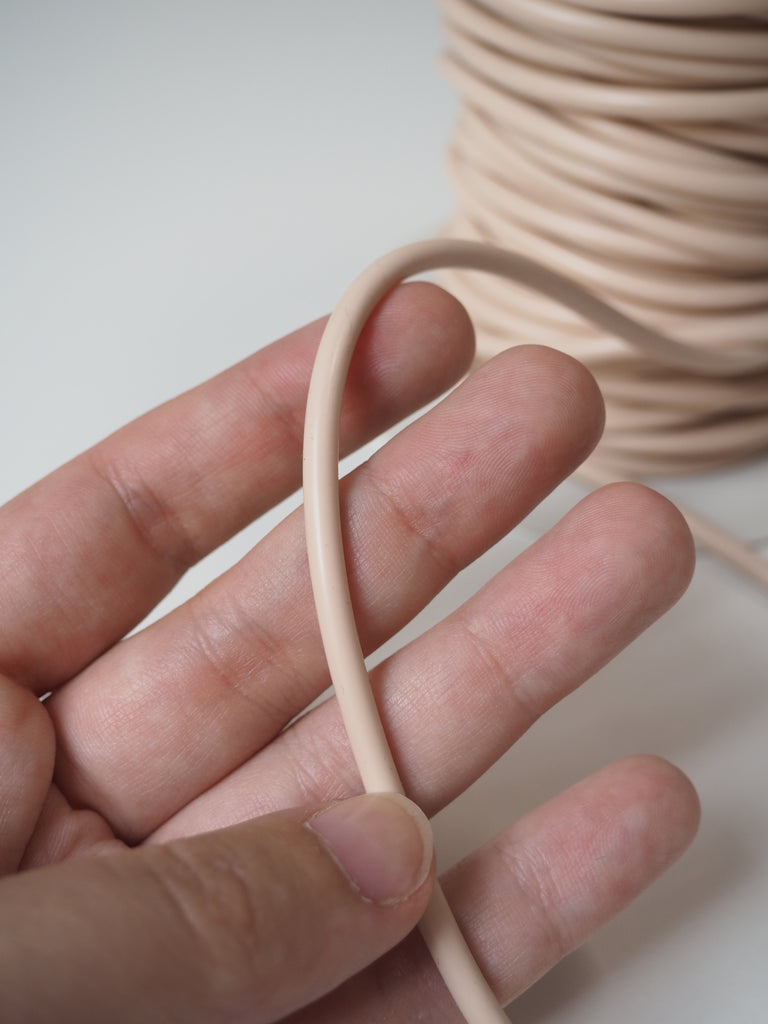 Pale Pink Rubber Cord 5mm