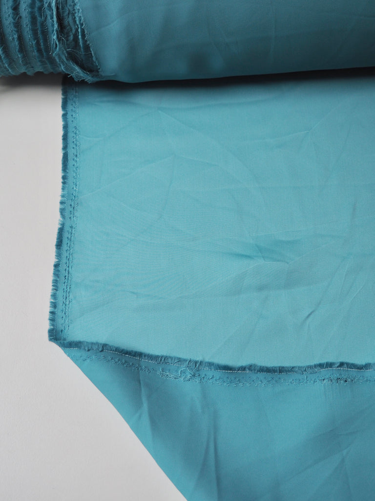 Ocean Blue Viscose Satin