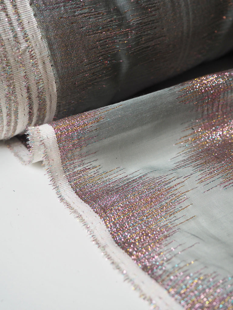 Pastel Rainbow Diamond Metallic Organza