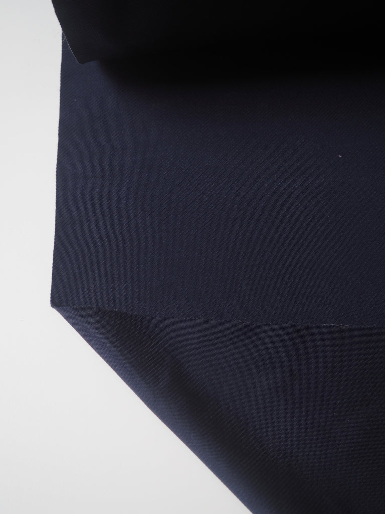 Navy Viscose Satin Twill Jersey