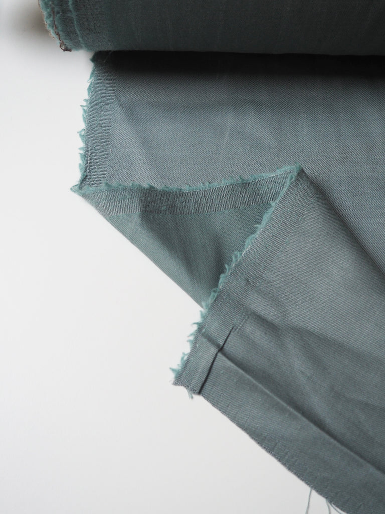 Seafoam Wool + Tencel Twill