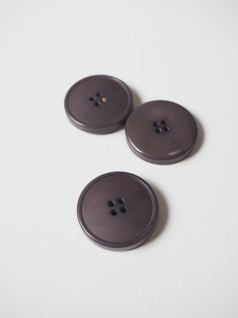 Grey Rimmed Button 37mm
