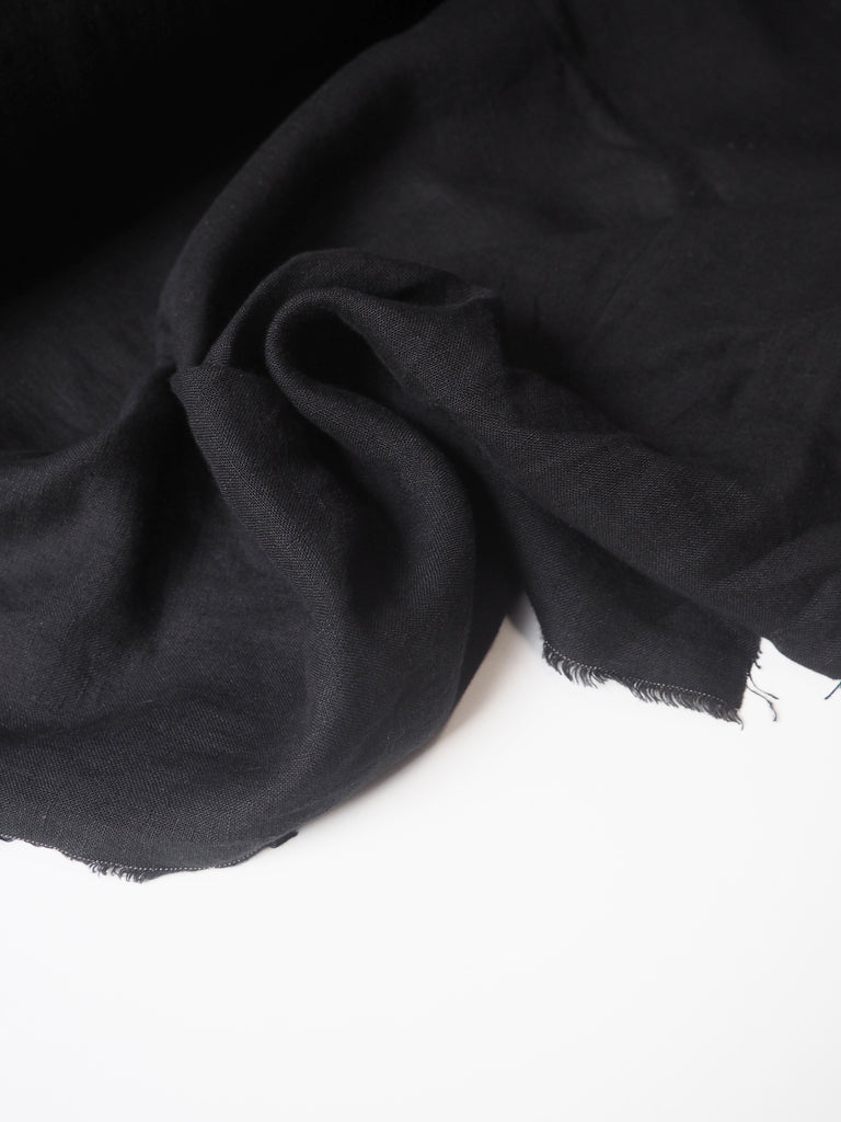 Black Softened Linen