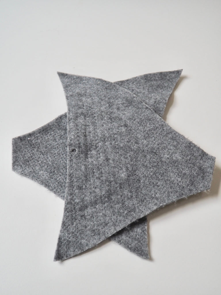 Shaped Grey Shoulder Pads