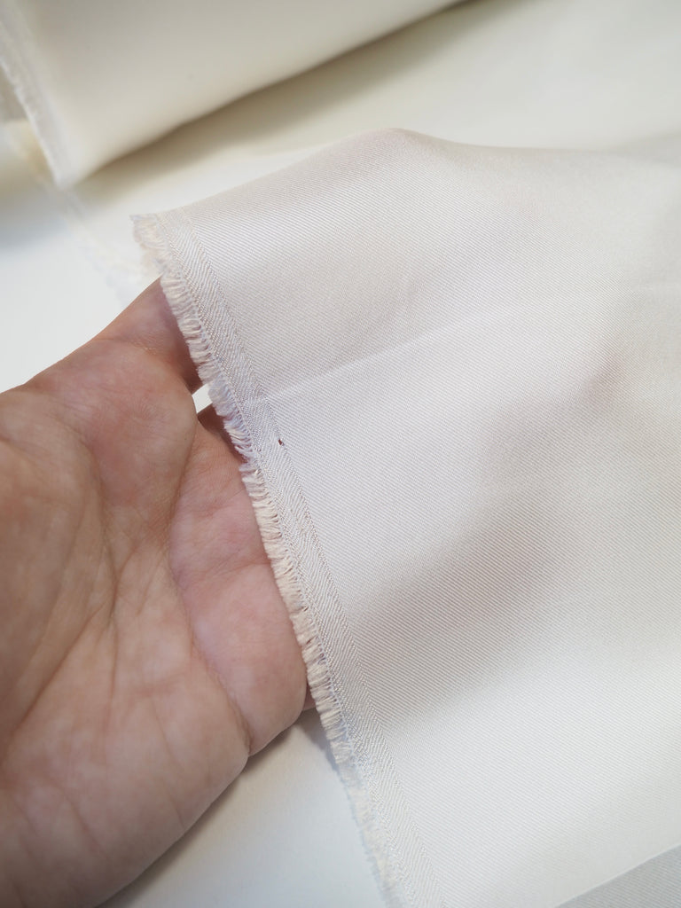 White Silk Twill