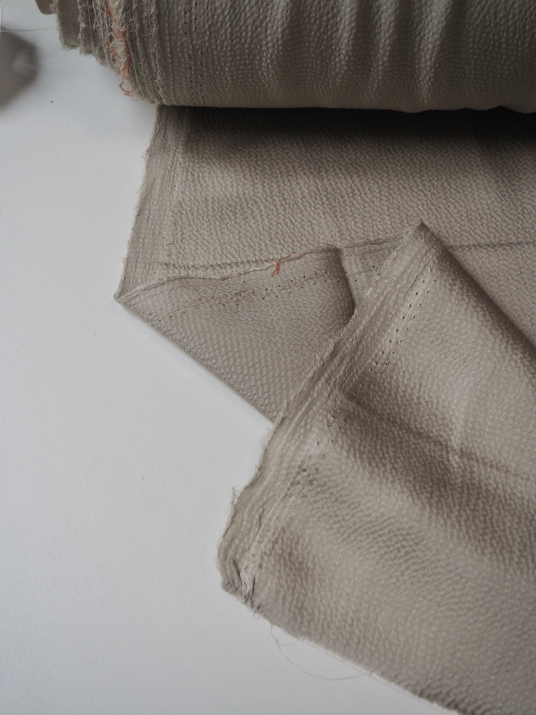 Smoke Hammered Silk Satin