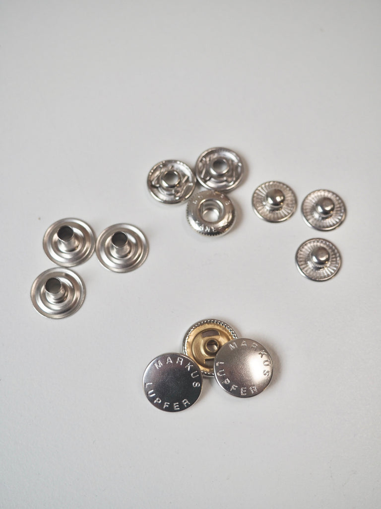Silver Branded Press Studs 15mm/24L