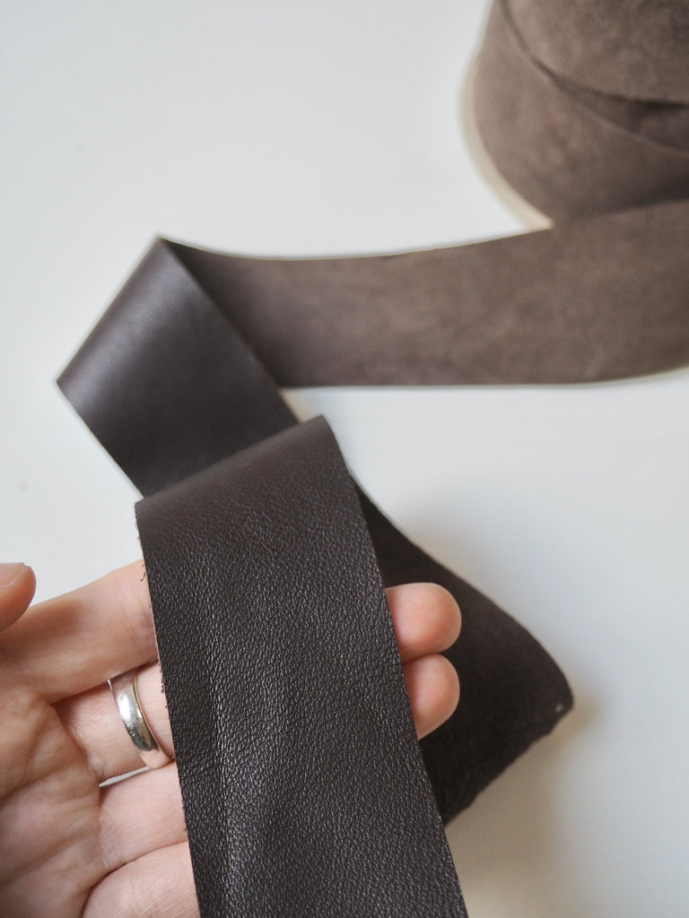 Brown Leather Tape 40mm