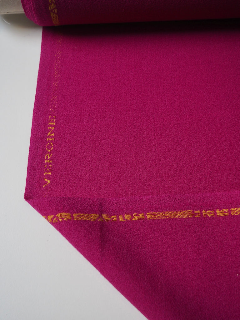 Magenta Wool Crepe