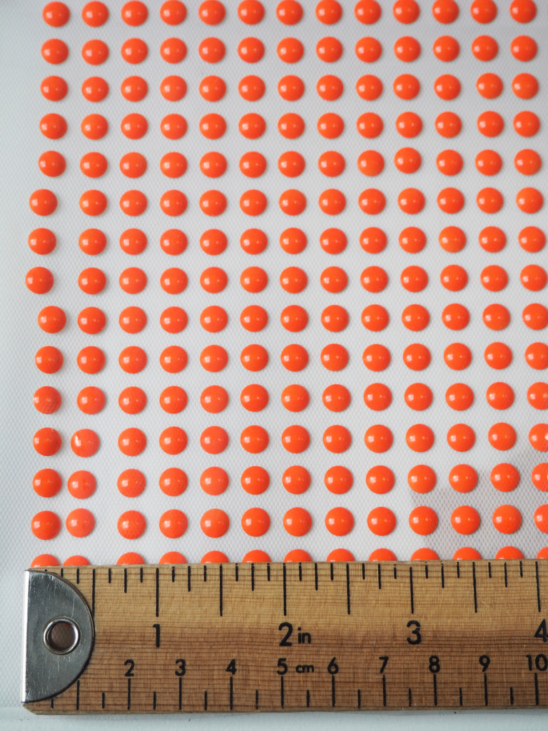 Neon Orange Dot Hotfix Sheet 6mm