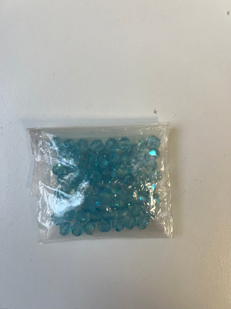 Blue Iridescent Beads 21g