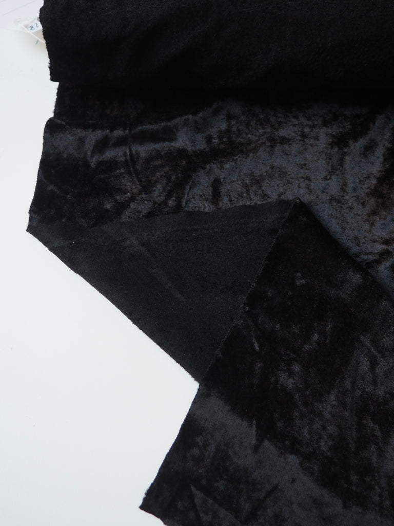 Black Crushed Velour