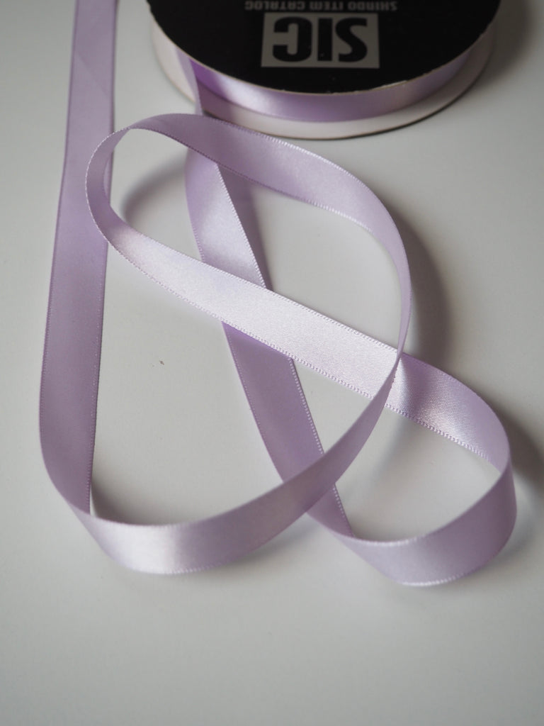 Shindo Lilac Satin Ribbon 15mm