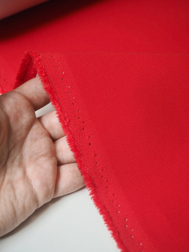 Poppy Interfaced Viscose/Acetate Crepe