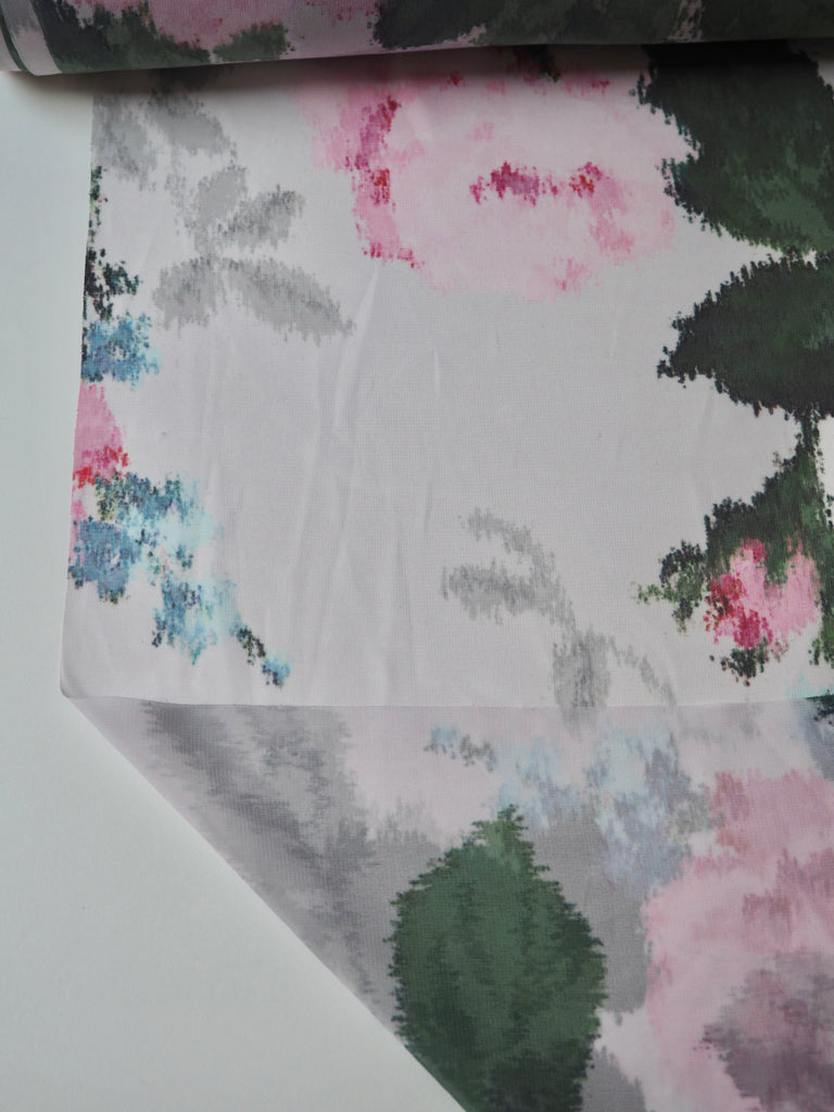Pink Rose Warped Chiffon