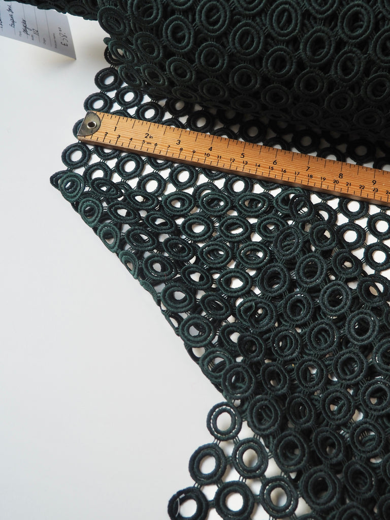 Green Circle Guipure Lace