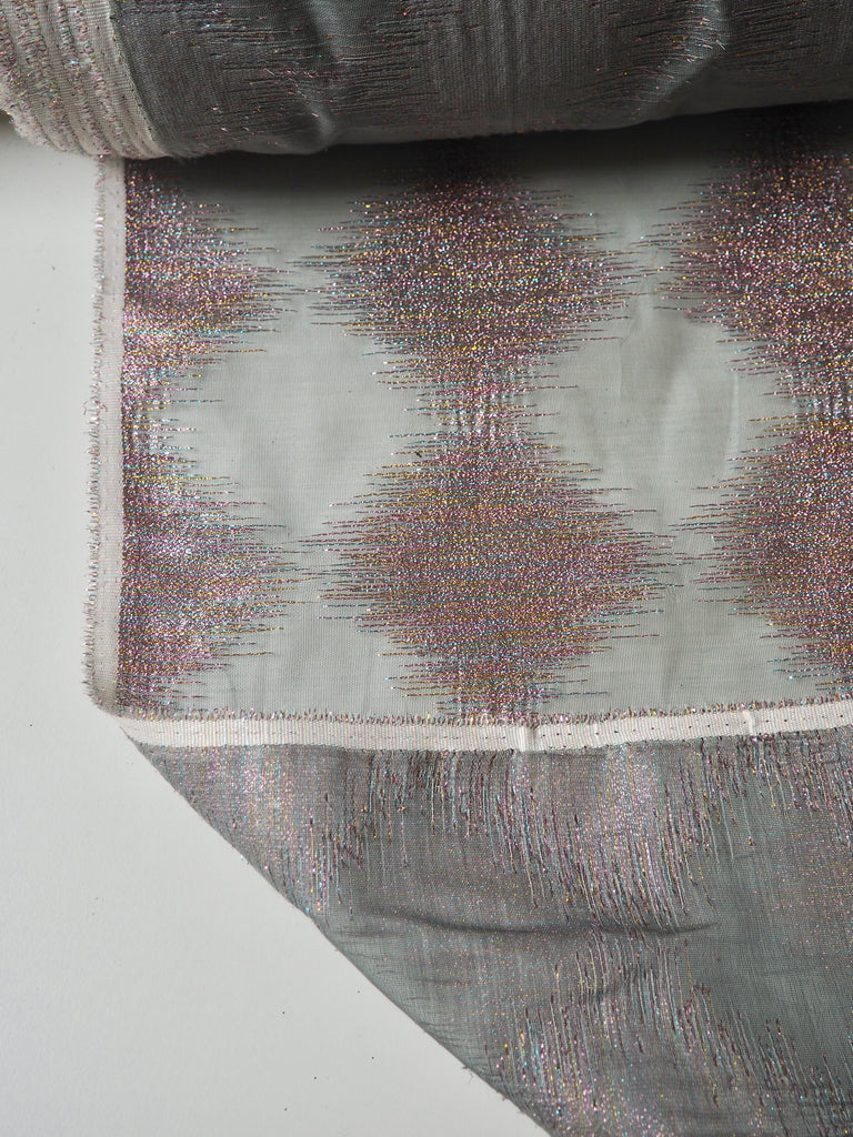 Pastel Rainbow Diamond Metallic Organza