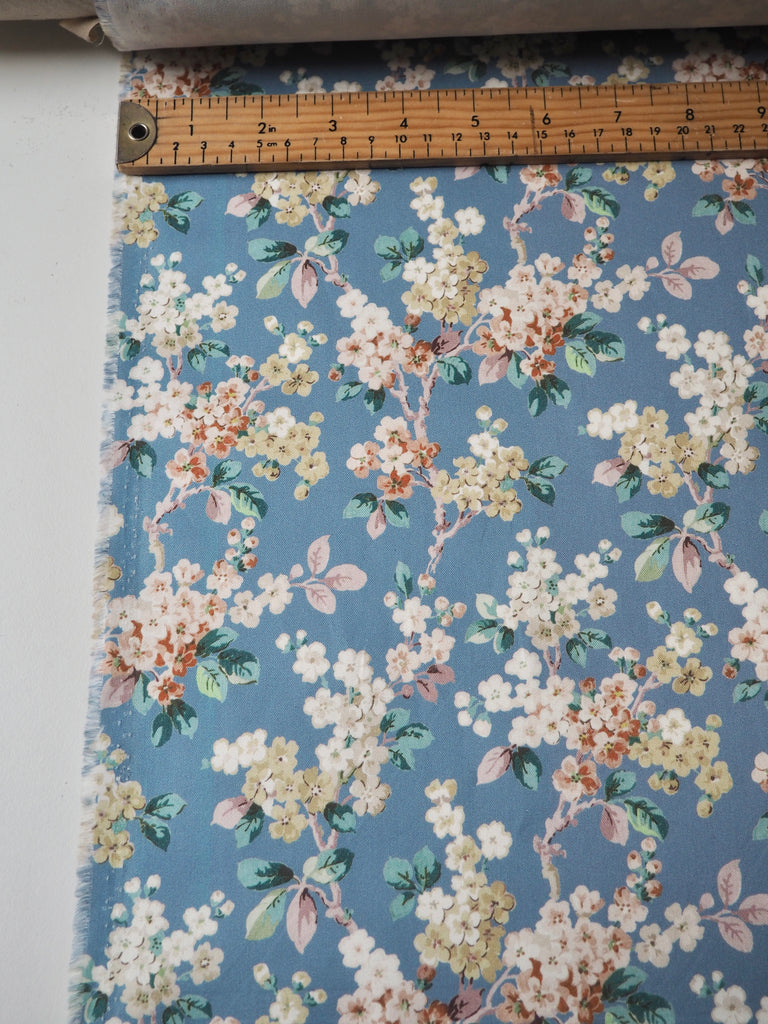 Liberty Blue Blossom Cotton Twill