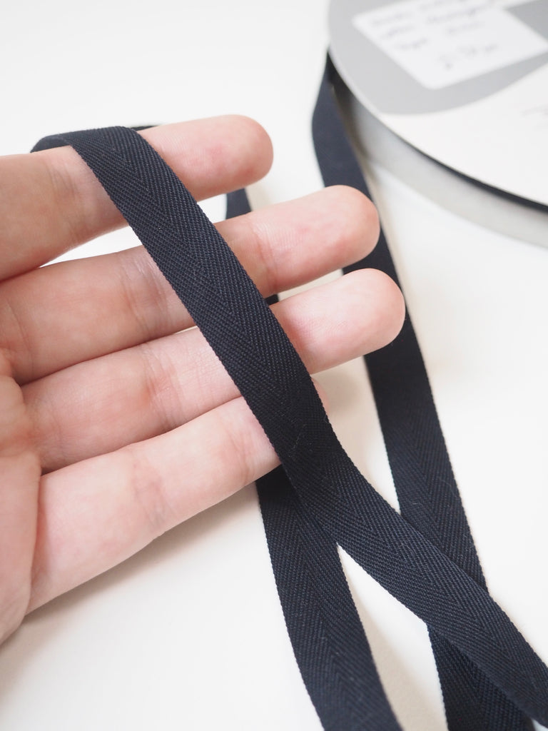 Shindo Midnight Herringbone Cotton Tape 12mm