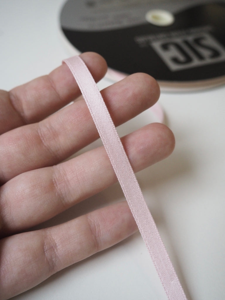 Shindo Matte Powder Pink Satin Ribbon 6mm