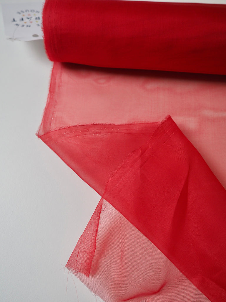 Red Silk Organza