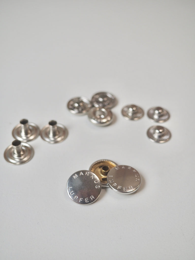 Silver Branded Press Studs 15mm/24L