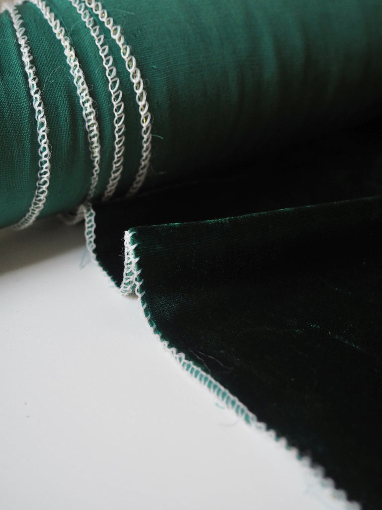Emerald Silk/Viscose Velvet