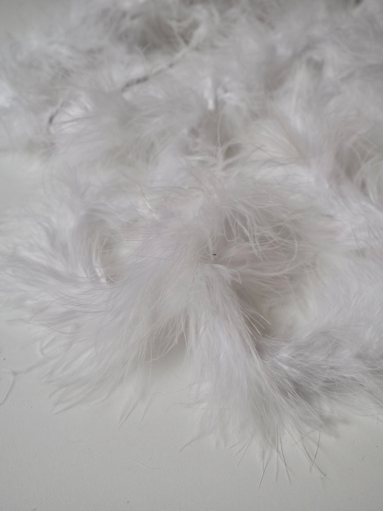 White Feather Boa 6cm