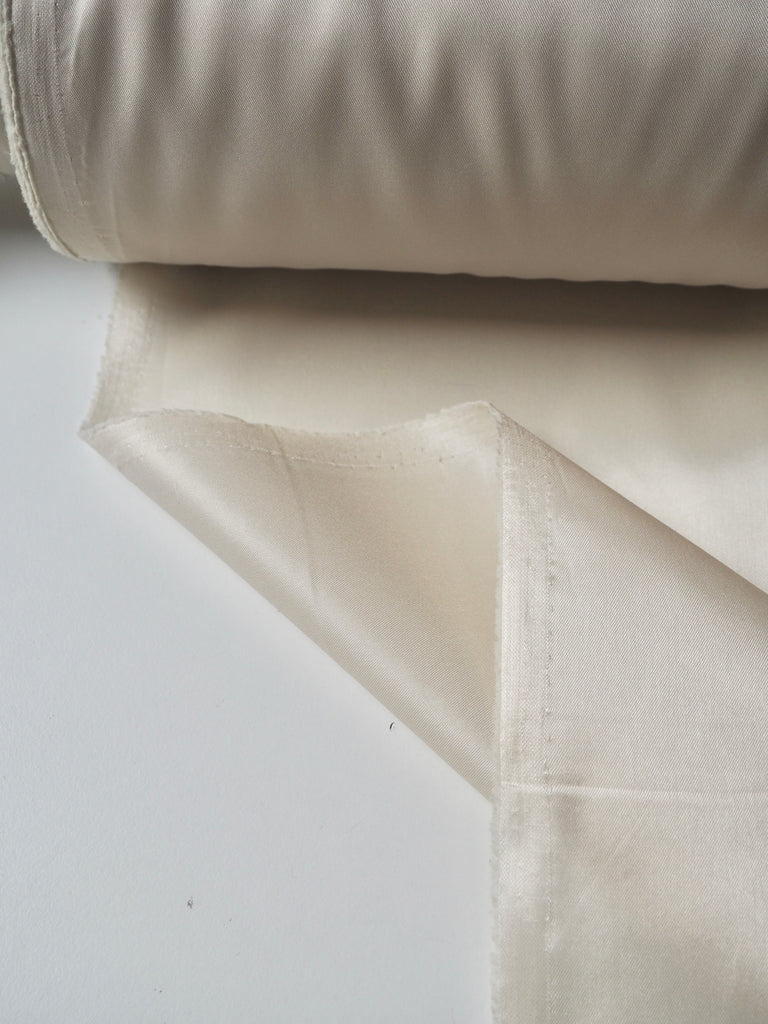 Oyster Stretch Acetate Satin Twill Lining