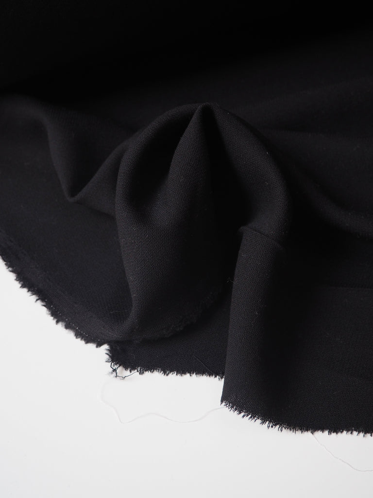 Black Wool Crepe