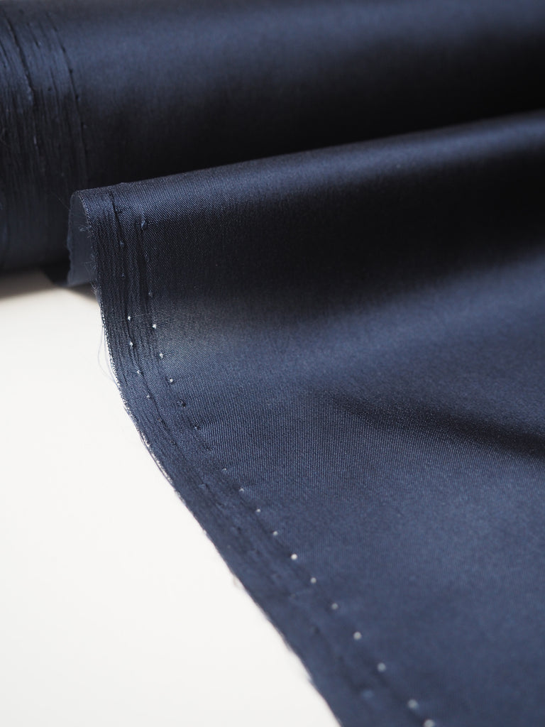 Navy Acetate/Polyester Lining