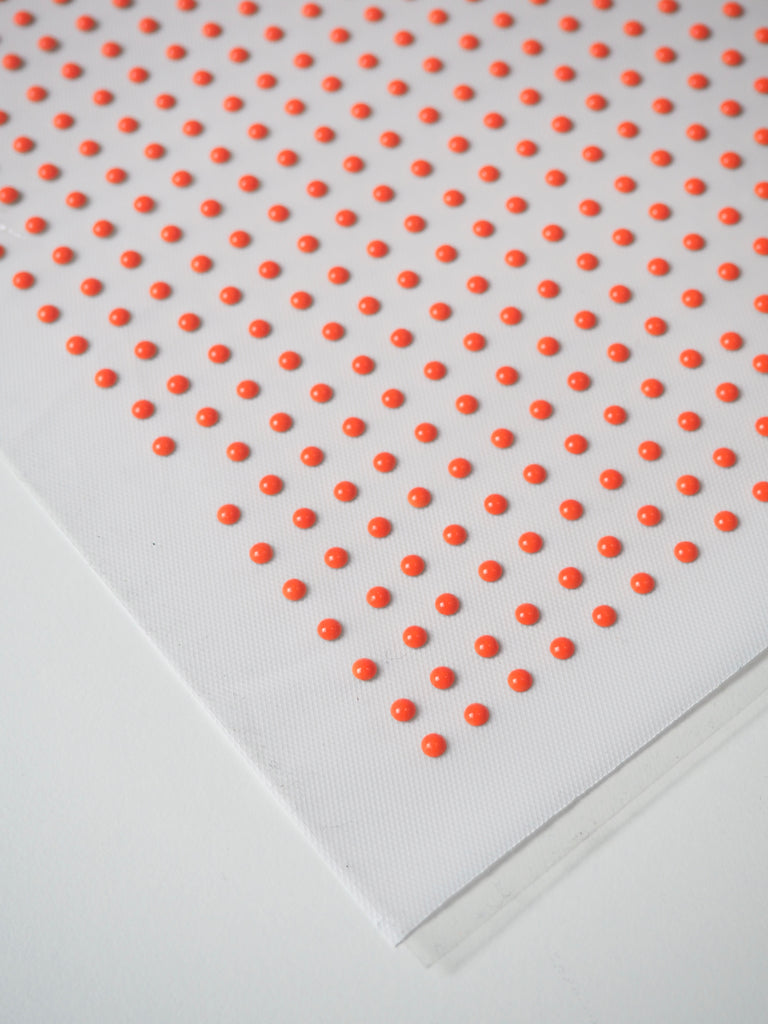 Neon Orange Dot Hotfix Sheet 4mm