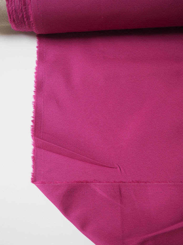 Pink Stretch Cotton Twill