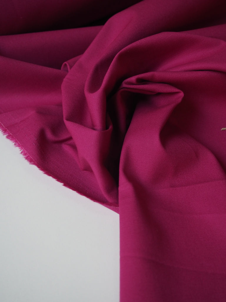 Pink Stretch Cotton Twill