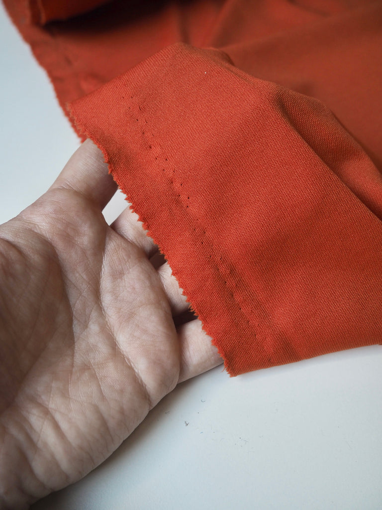 Orange Interlock Jersey