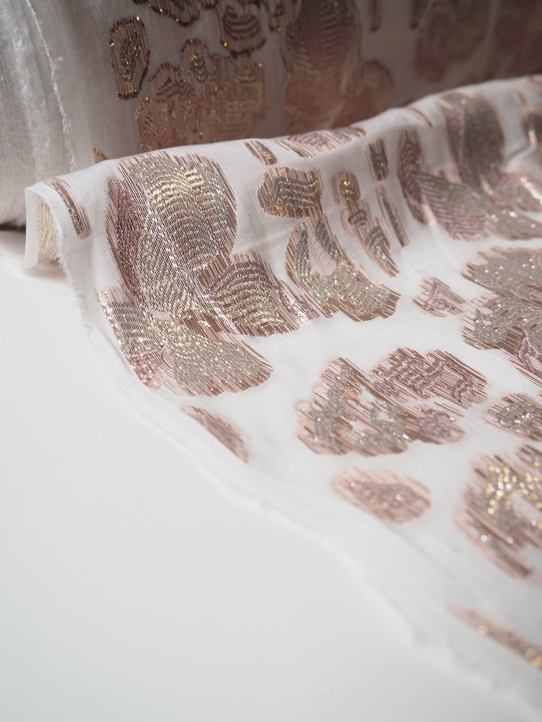 Sequin Geometric Lace Navy – Homecraft Textiles