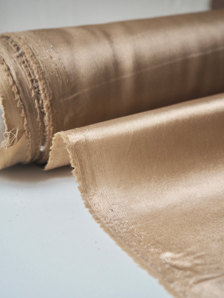 Latte Stretch Acetate Satin Twill Lining