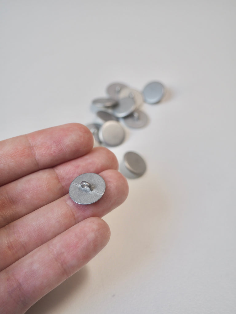 Silver Metal Shank Buttons 15mm/24L