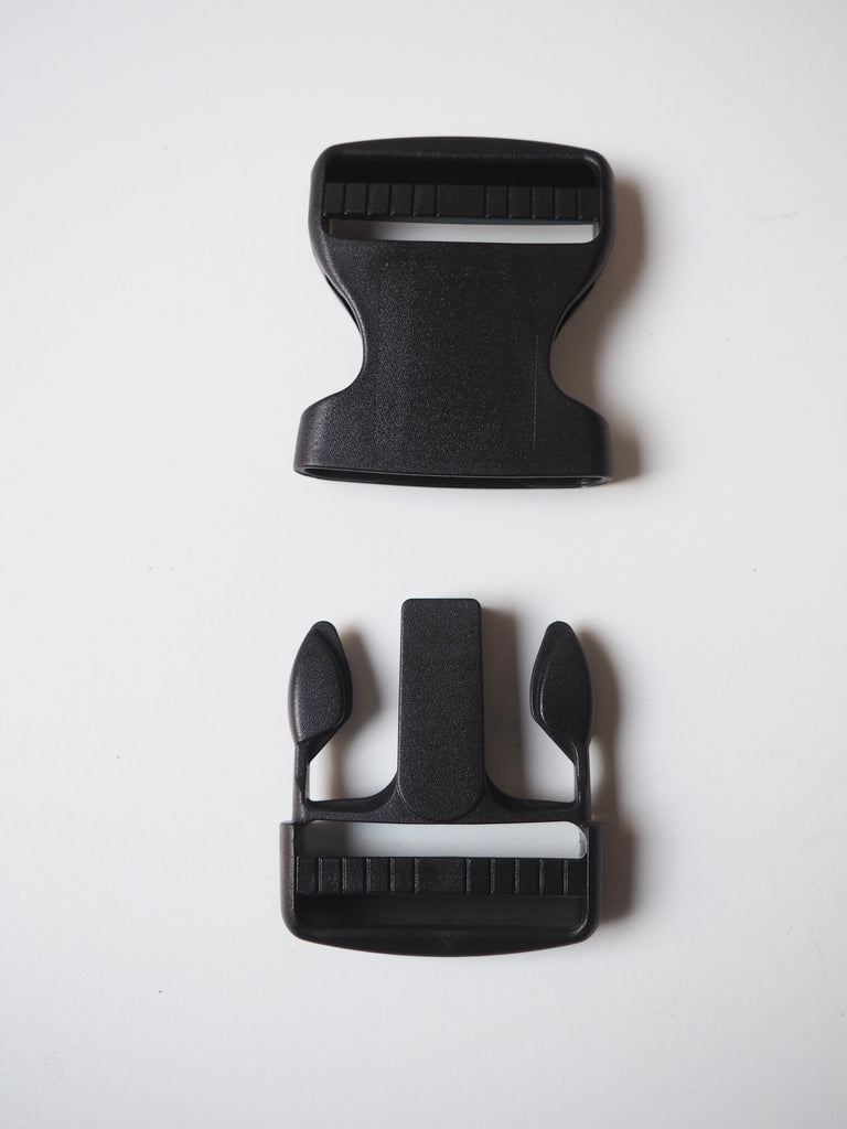 Black Dual Adjust Side Release Buckle 55mm