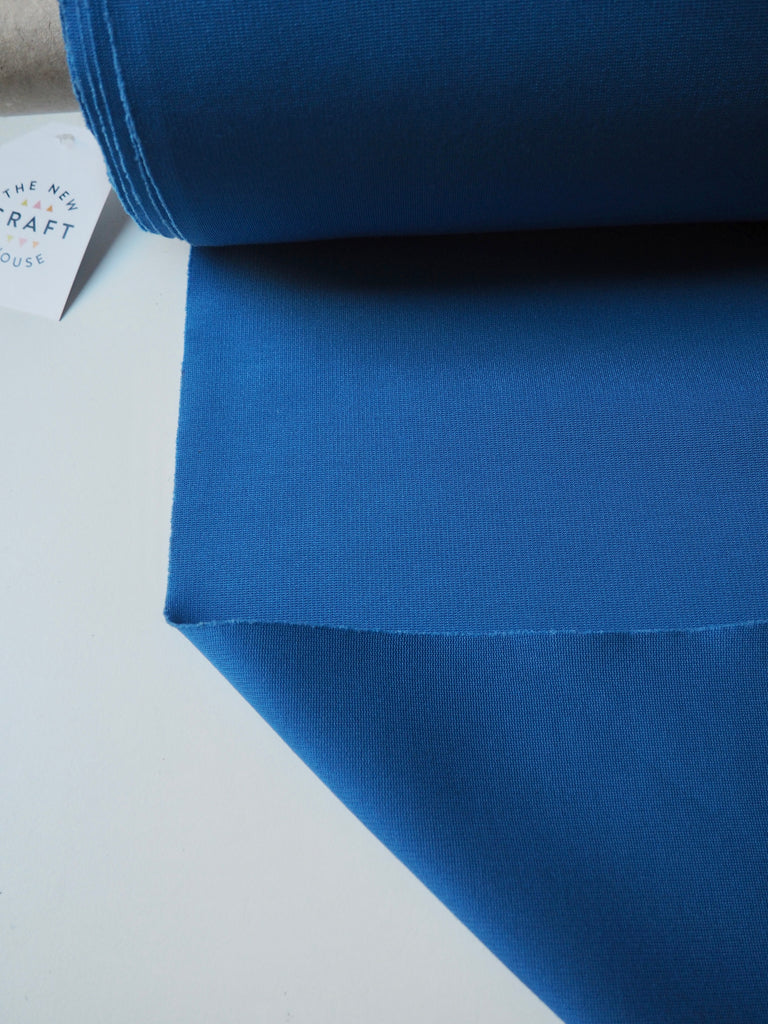 Sapphire Viscose Ponte di Roma Jersey