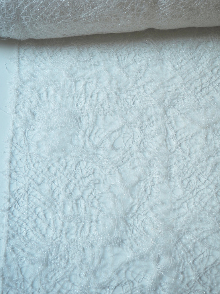 Aurora White Sparkle Lace
