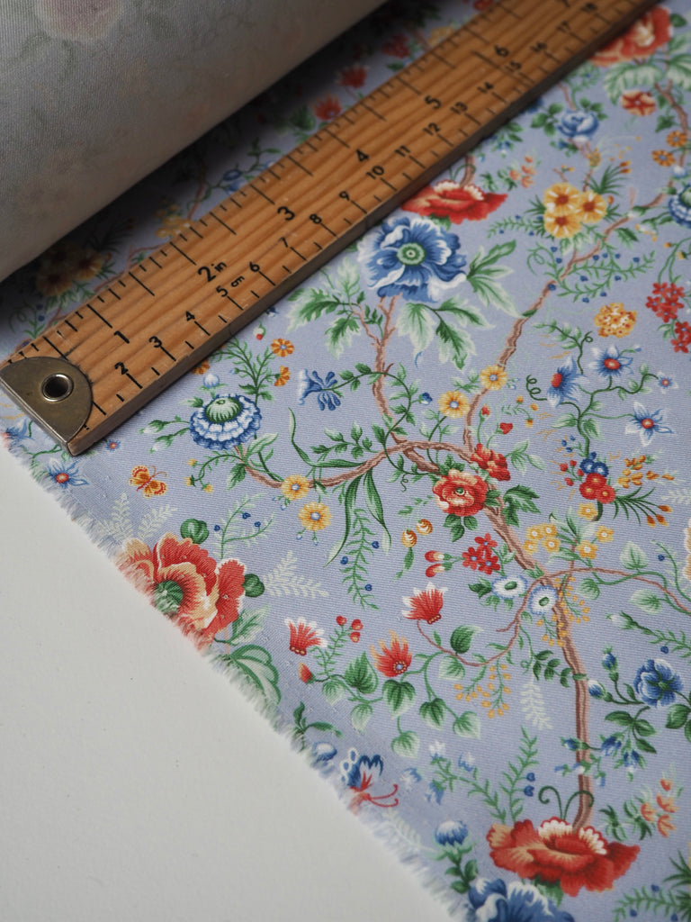 Liberty Blue Garden of Life Cotton Twill