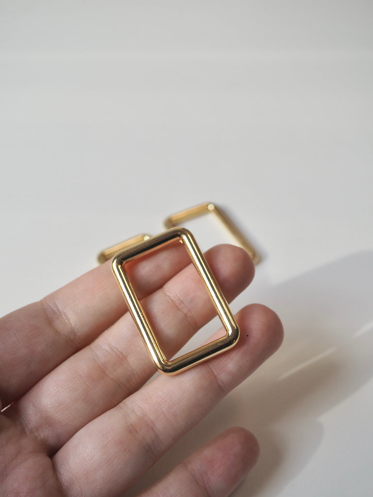 Gold Rectangle Slide Glider 38mm
