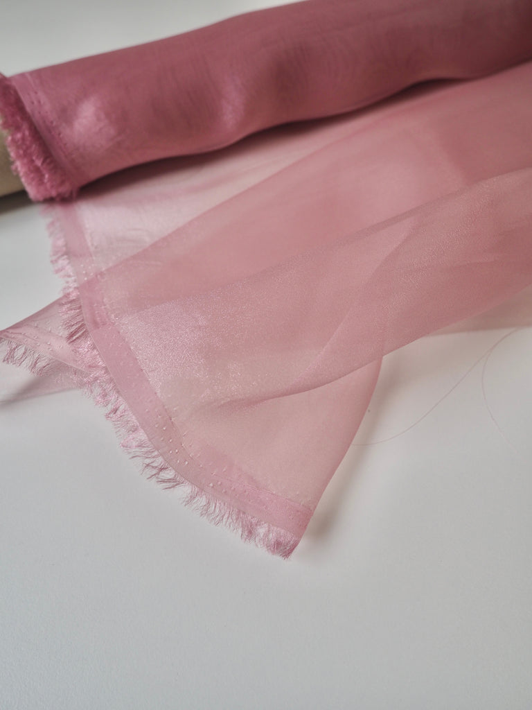 Light Pink Shiny Organza