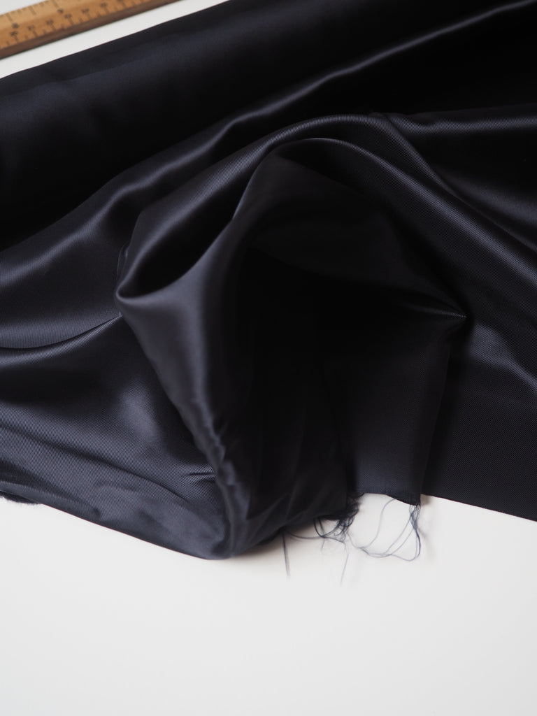 Dark Navy Viscose Twill Lining