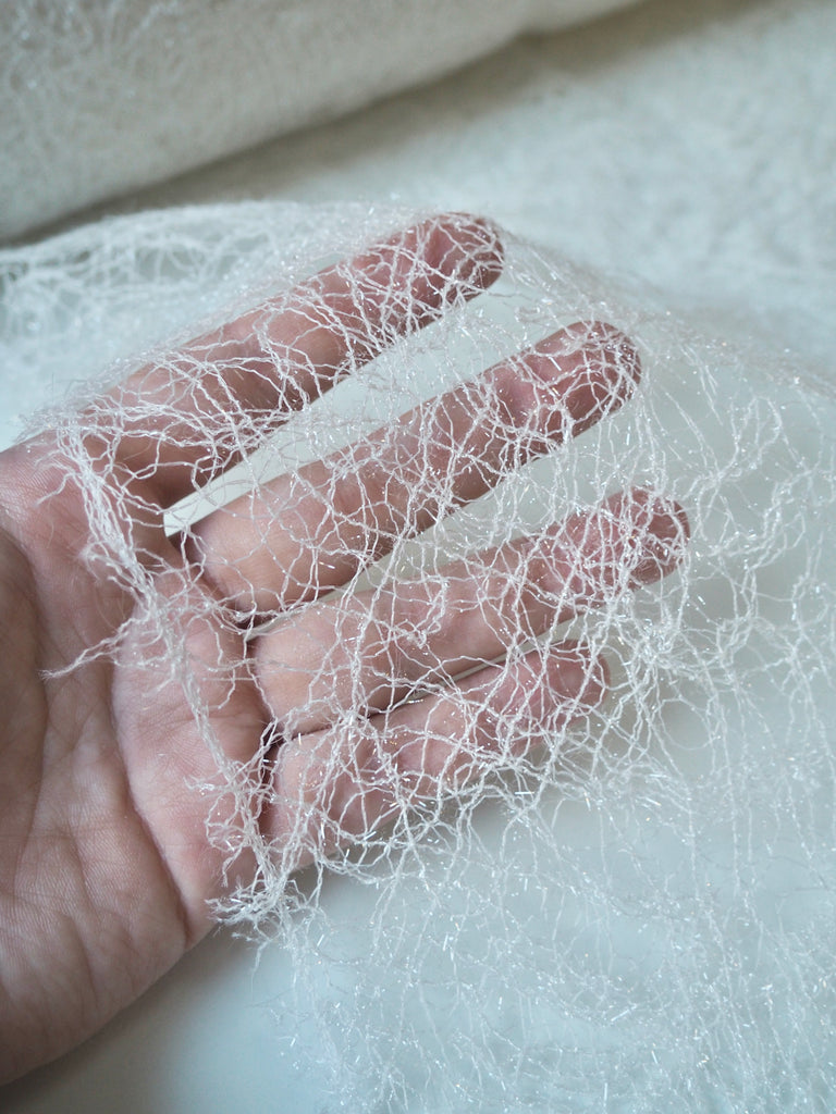 Aurora White Sparkle Lace